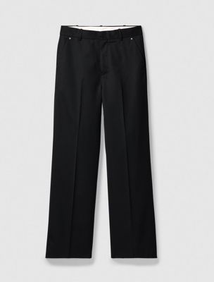 black tailored trousers for men calvin klein