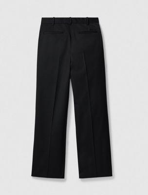 black tailored trousers for men calvin klein