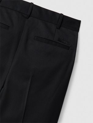 black tailored trousers for men calvin klein