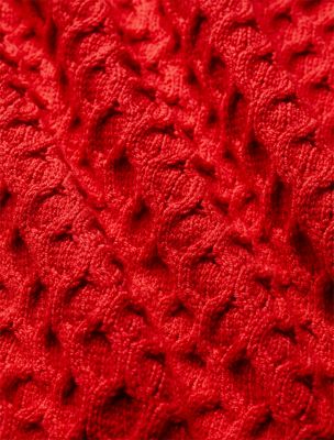 chinese red merino wool cable knit scarf for men calvin klein