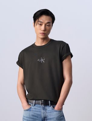 peat jung kook for calvin klein monologo t-shirt for men calvin klein