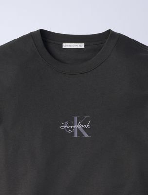 peat jung kook for calvin klein monologo t-shirt for men calvin klein