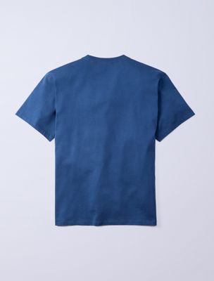 dark denim jung kook for calvin klein monologo t-shirt for men calvin klein