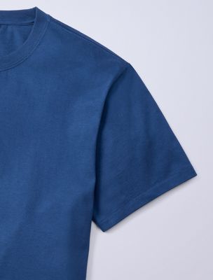 dark denim jung kook for calvin klein monologo t-shirt for men calvin klein