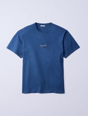 blue jung kook for calvin klein monologo t-shirt for men calvin klein
