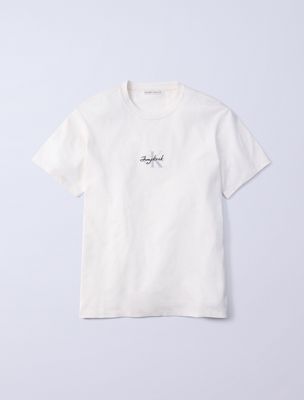 white jung kook for calvin klein monologo t-shirt for men calvin klein
