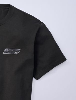 peat koszulka o luźnym kroju z naszywką z logo jung kook for calvin klein dla mężczyźni - calvin klein