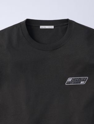 peat jung kook for calvin klein logo badge relaxed t-shirt for men calvin klein