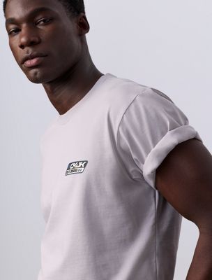 sterling jung kook for calvin klein logo badge relaxed t-shirt for men calvin klein
