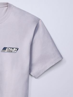 sterling jung kook for calvin klein logo badge relaxed t-shirt for men calvin klein