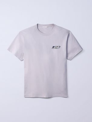 grey jung kook for calvin klein logo badge relaxed t-shirt for men calvin klein