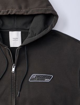 peat jung kook for calvin klein terry relaxed hoodie for men calvin klein