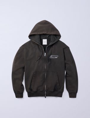 grey jung kook for calvin klein terry relaxed hoodie for men calvin klein