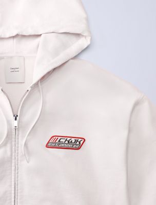 lily jung kook for calvin klein terry relaxed hoodie for men calvin klein