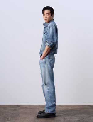 rebel jung kook for calvin klein 90s straight jeans for men 