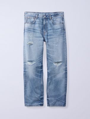 blue jung kook for calvin klein 90s straight jeans for men 