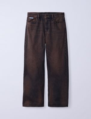 black jung kook for calvin klein high rise baggy jeans for men calvin klein