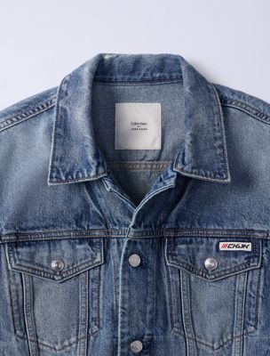rebel jung kook for calvin klein 90s denim trucker jacket for men 