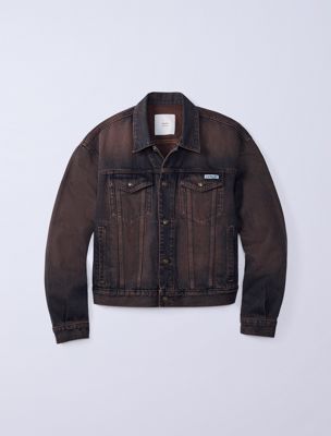 black jung kook for calvin klein 90s denim trucker jacket for men 