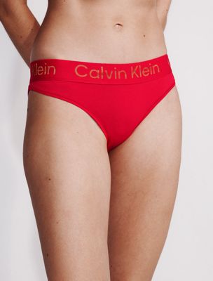 chinese red modern cotton bikini for women calvin klein