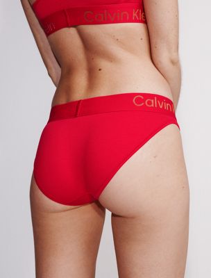 chinese red modern cotton bikini for women calvin klein