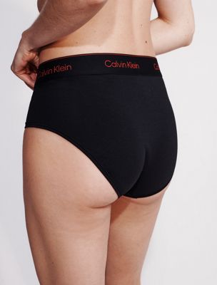 black modern cotton high waist bikini for women calvin klein