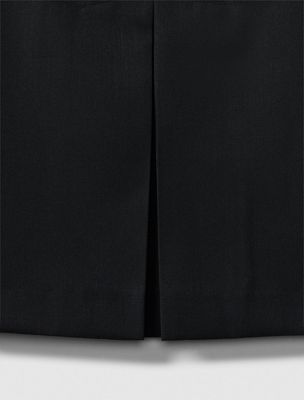 black wool blend tailored skirt for women calvin klein