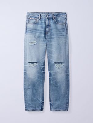 blue jung kook for calvin klein 90s straight jeans for men 