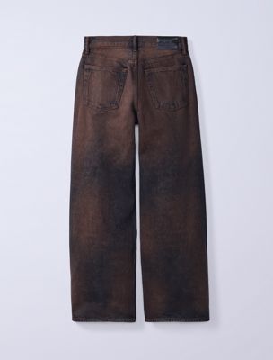 dusk jung kook for calvin klein low rise baggy jeans for women 