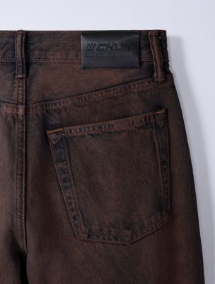 dusk jung kook for calvin klein low rise baggy jeans for women 