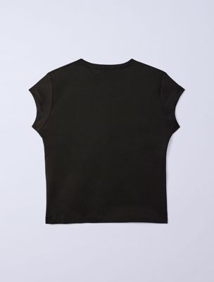 peat jung kook for calvin klein monogram baby tee for women calvin klein