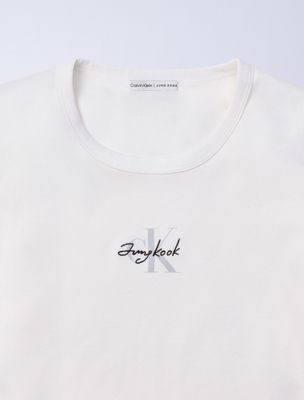 lily jung kook for calvin klein monogram baby tee for women calvin klein
