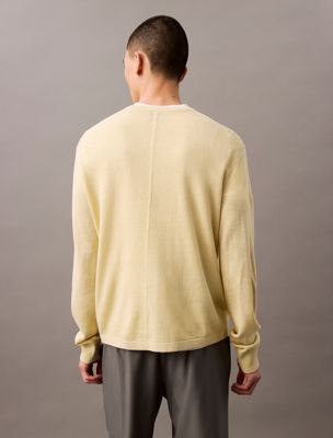 hay linen blend jumper for men calvin klein