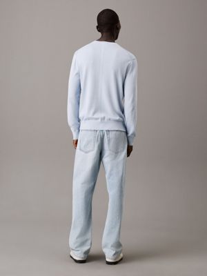 niagara mist luxury cotton jumper for men calvin klein