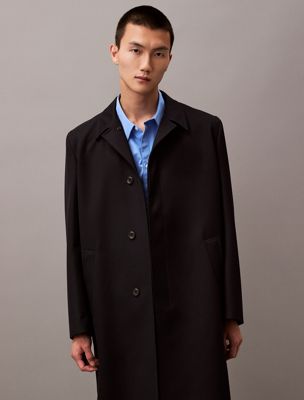 Calvin klein men's wool blend car coat hotsell