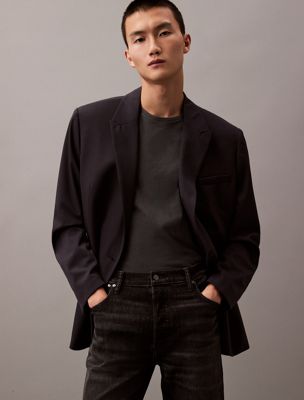 vulcan zweireihiger blazer aus wolle für herren - calvin klein