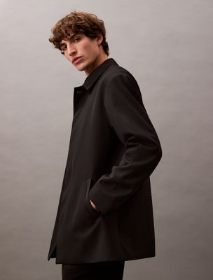 black beauty drop shoulder twill jacket for men calvin klein