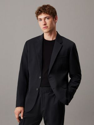 Black blazer wool best sale