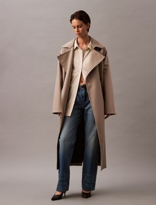 overcast klasyczna bawełniana koszula na guziki dla kobiety - calvin klein