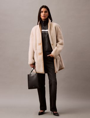 Calvin klein shearling best sale