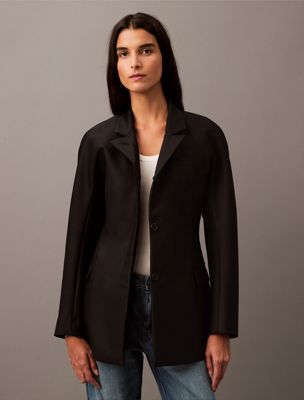 black beauty cavalry twill jacket for women calvin klein