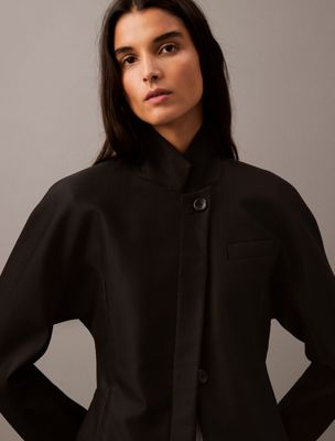 black beauty cavalry twill jacket for women calvin klein