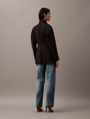 black beauty cavalry twill jacket for women calvin klein