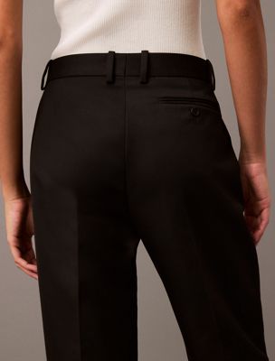 black beauty maßgenaue kavalleriehose mit niedrigem bund für damen - calvin klein
