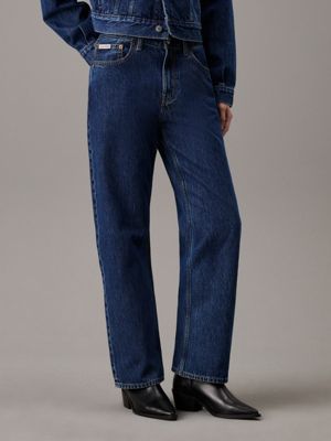 blue 90's straight jeans for women calvin klein jeans