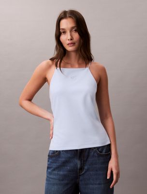blue milano jersey cami top for women calvin klein jeans
