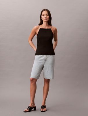 black milano jersey cami top for women calvin klein jeans