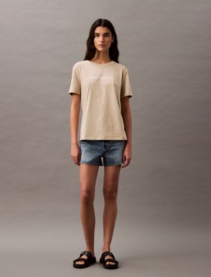 white pepper logo t-shirt for women calvin klein jeans