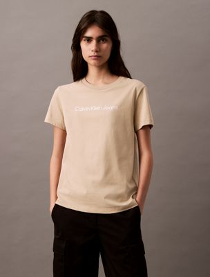 white pepper logo t-shirt for women calvin klein jeans