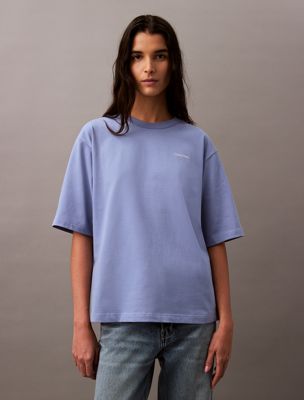 english manor relaxed back logo t-shirt for women calvin klein jeans